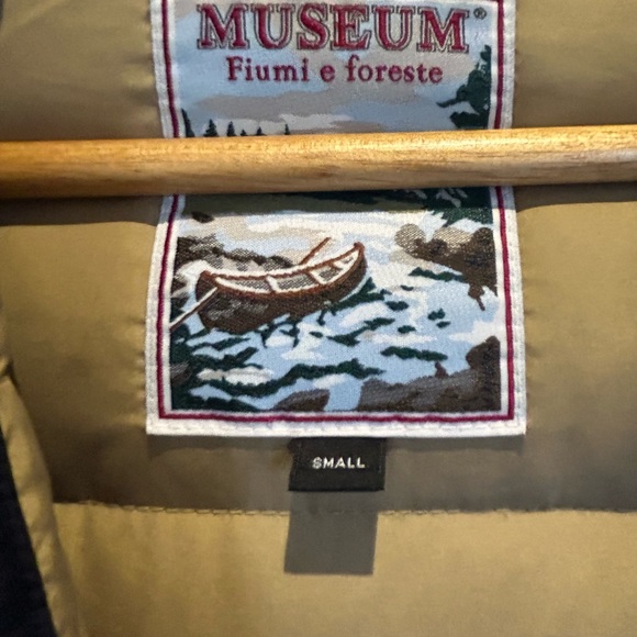 Navy blue winter midi jacket. Duck down very warm. - Picture 4 of 5